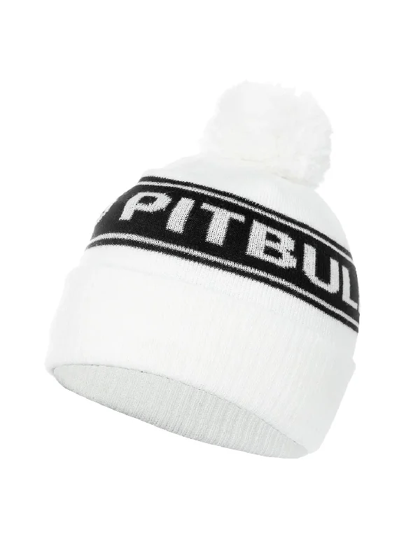 Winter beanie Vermel Pitbull R - White/Black